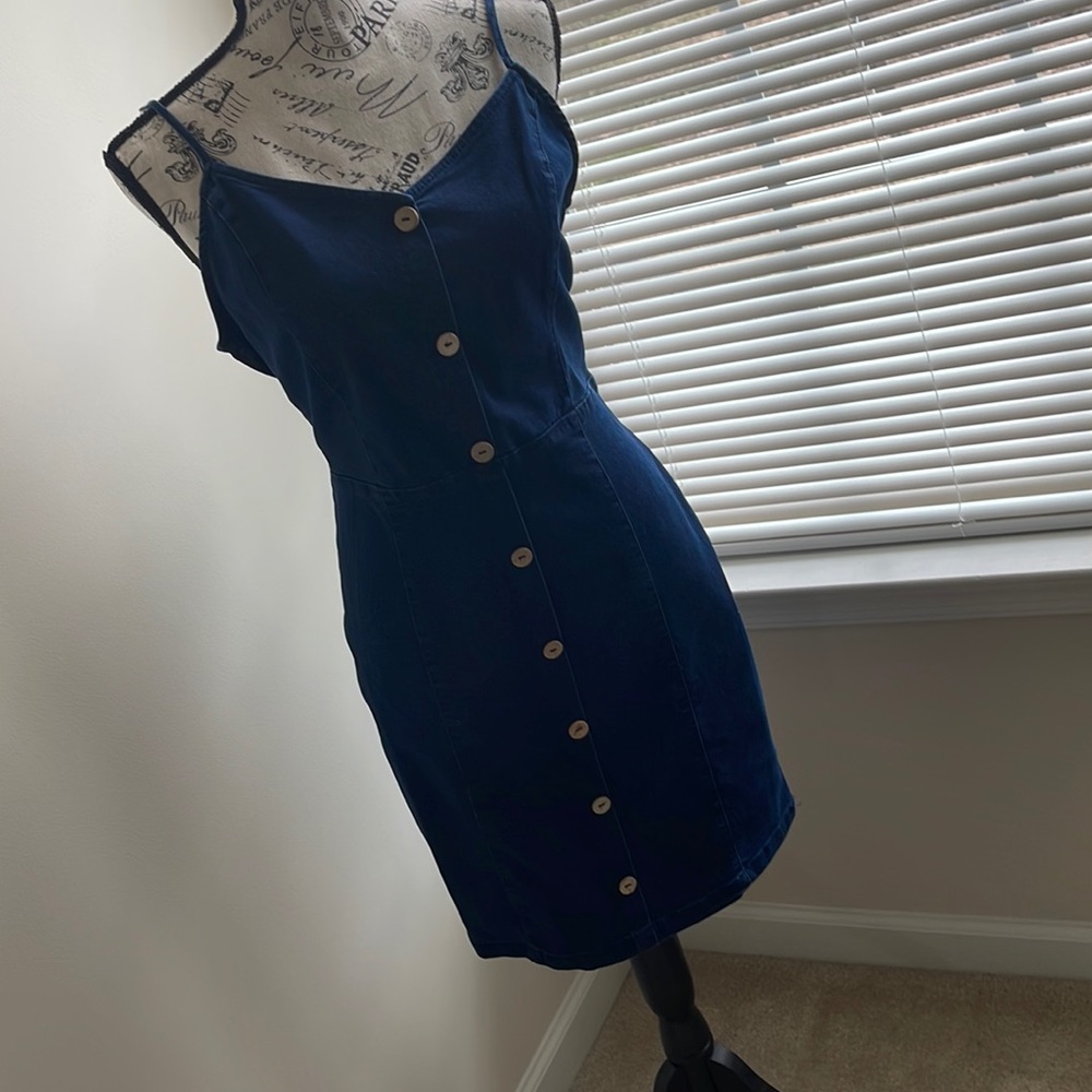 Jean Dress - Navy Blue